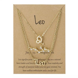 Stacked Zodiac Necklace - Ma’Dusa’s Wellness Shoppe