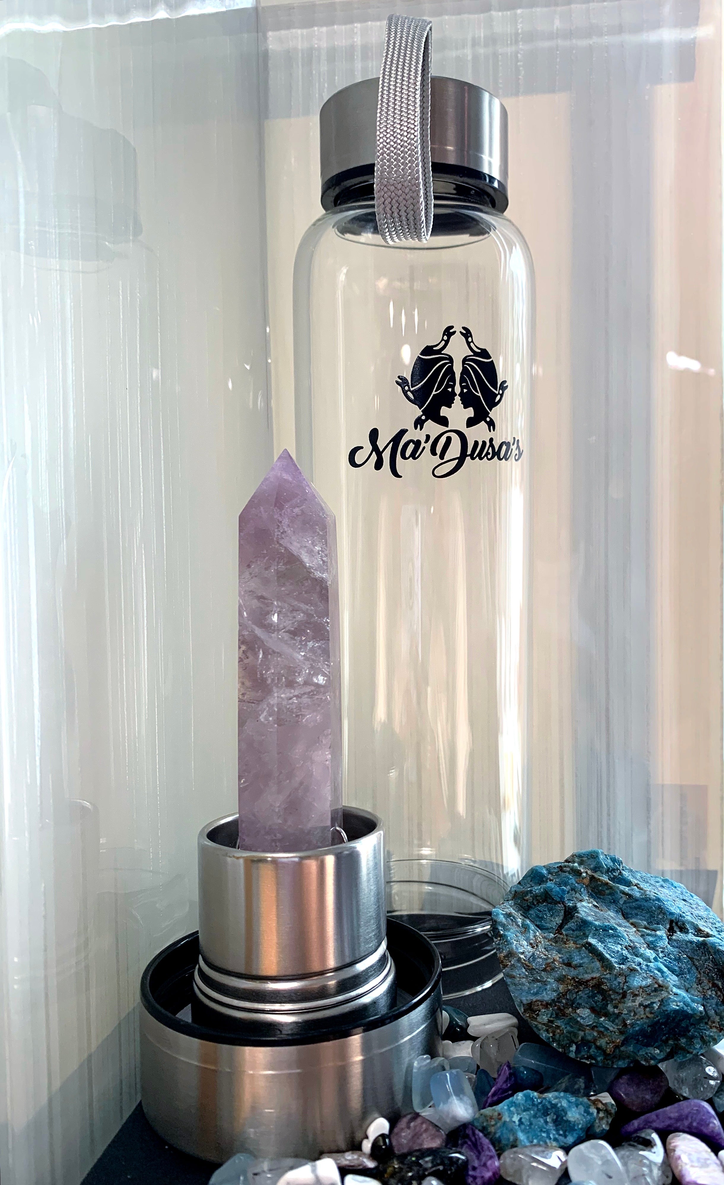 Crystal-infused Water Bottle – MYSIɅ naturals